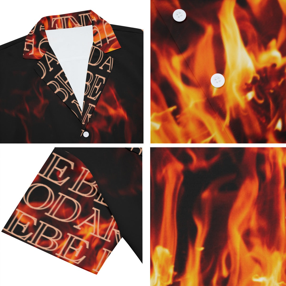 DTBR Text Buttoned T-shirt