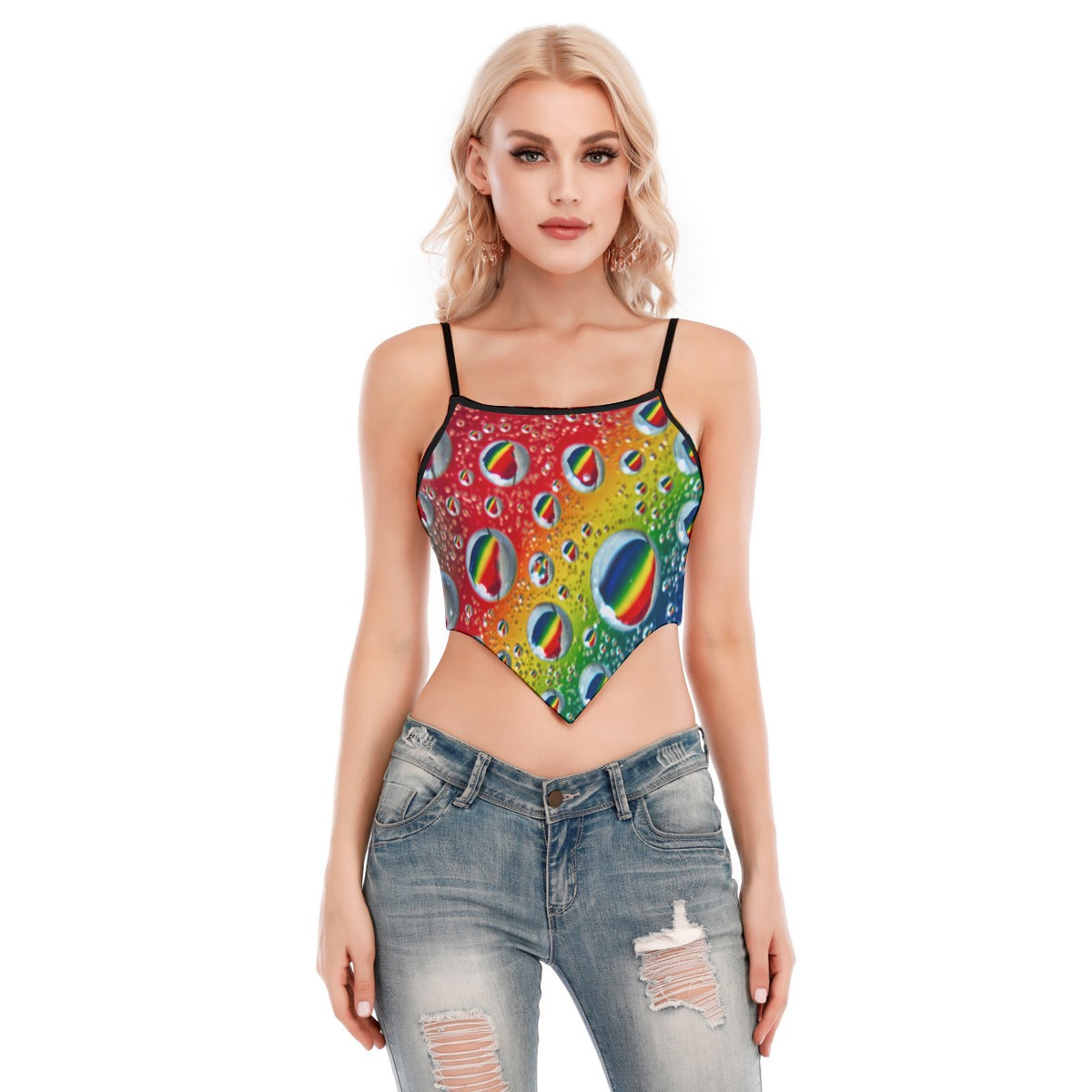 Multi Colour Print Cami Kite Top