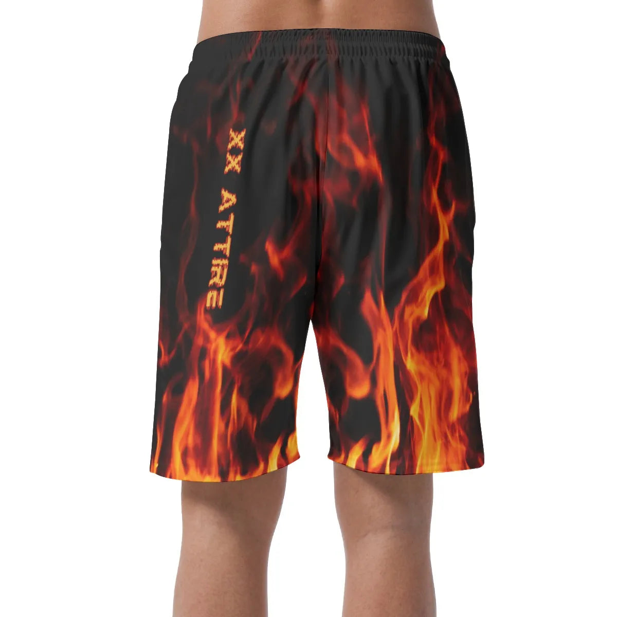 Flame Print Shorts