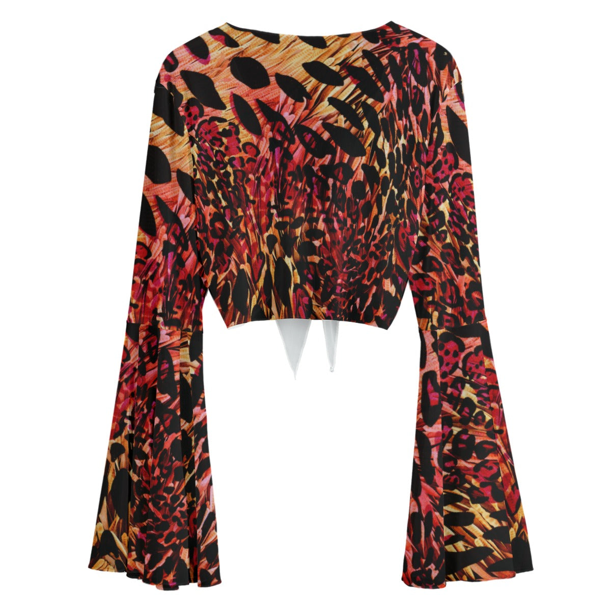 Red Animal Print Blouse