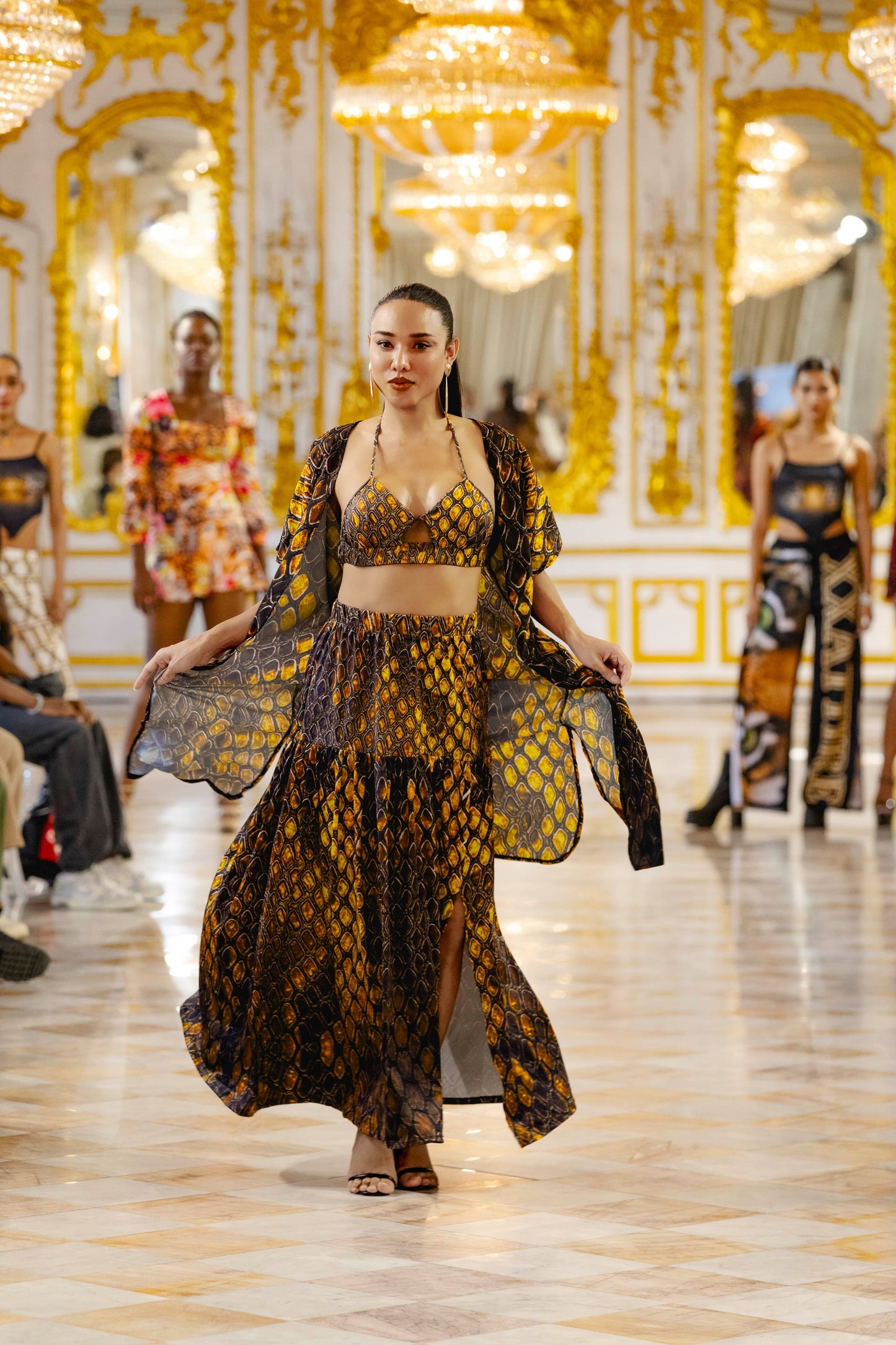 Snakeprint Medusa Robe