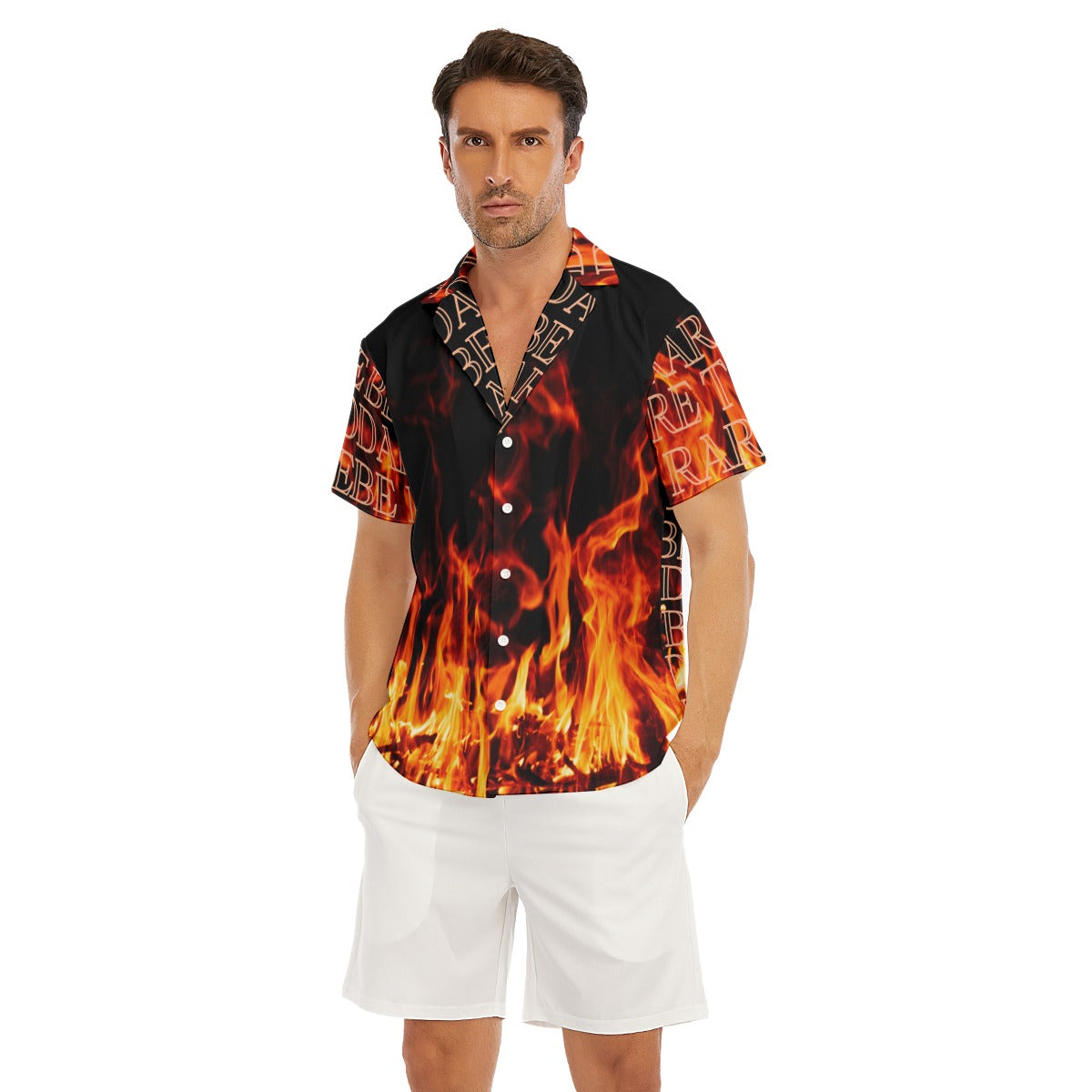DTBR Text Buttoned T-shirt