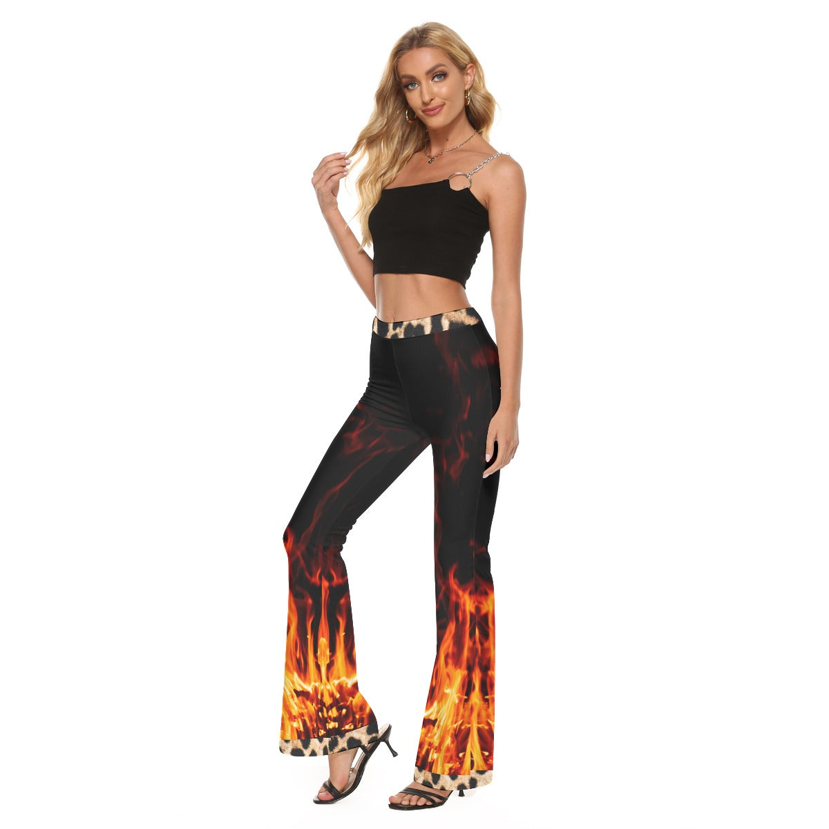 DTBR Text Flare Trousers
