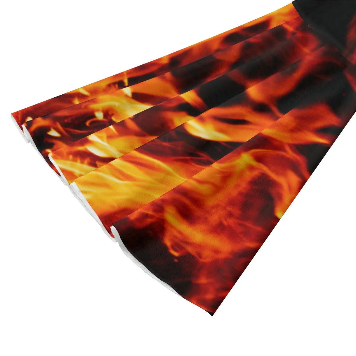 Flame Print Mesh Blouse