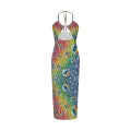 Multi Colour Print Maxi Dress