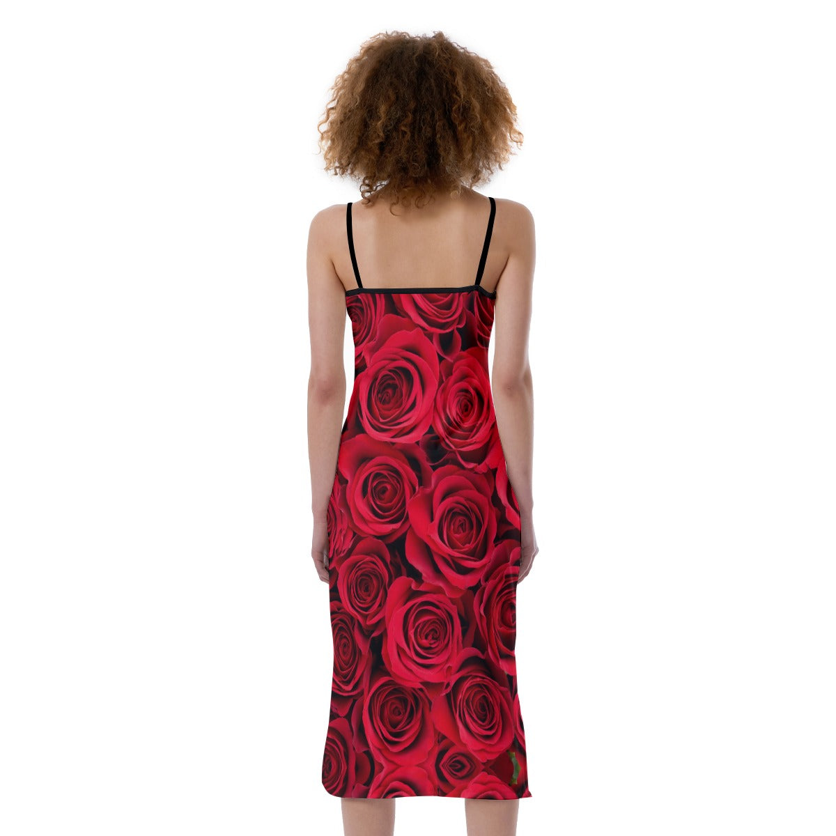 Long Pencil Cami Rose Dress
