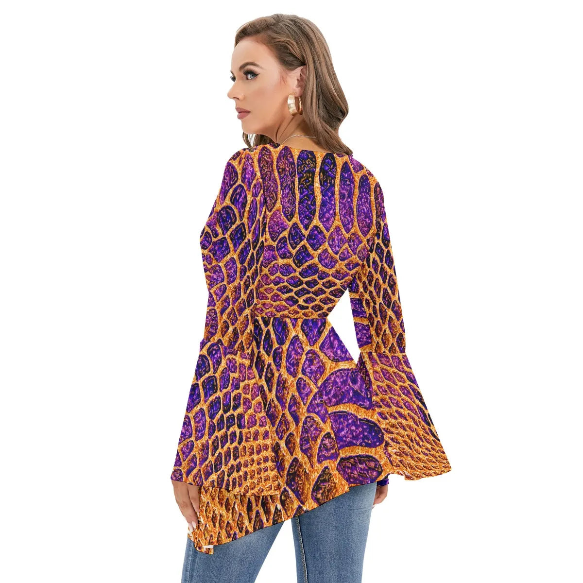 Snakeprint Blouse