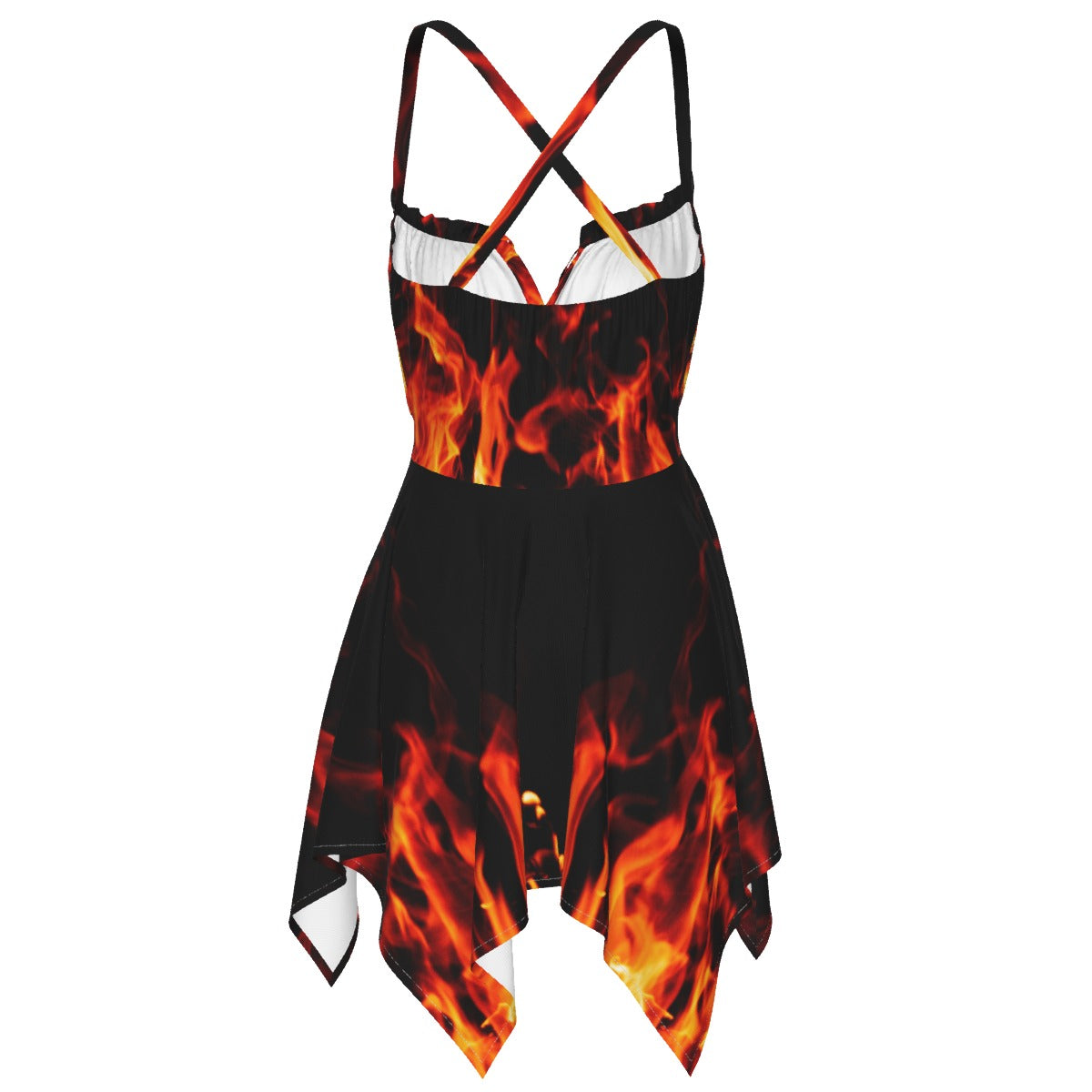 Flame Print Witch Dress