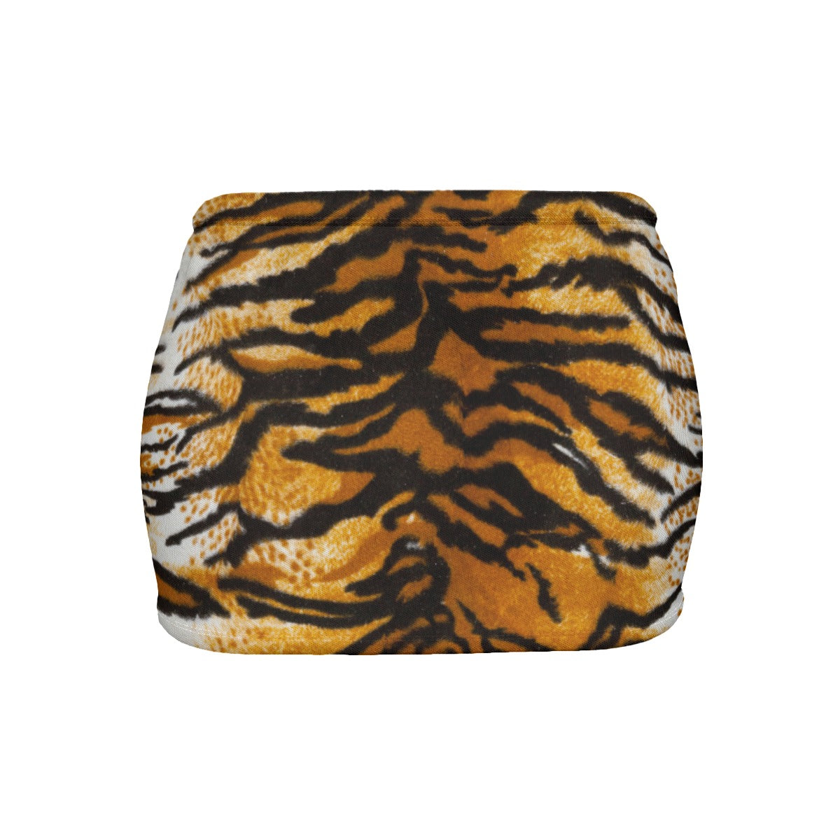 Zebra Print Slinky Mini Skirt