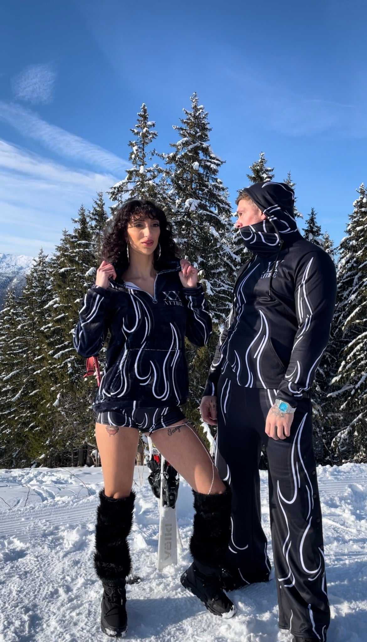 Icy Fleece Hoodie with Mid Zip