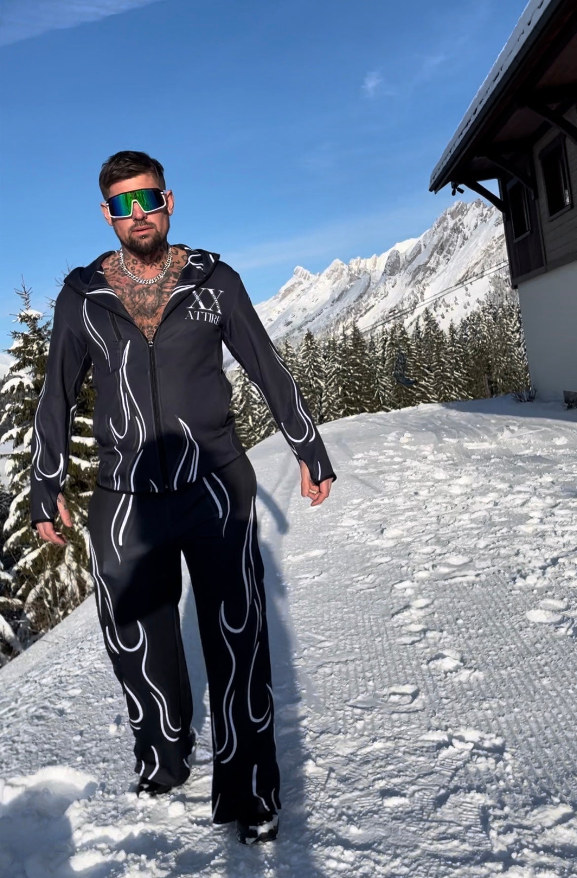 Zip Jacket with Hood & Thumb Sleeve