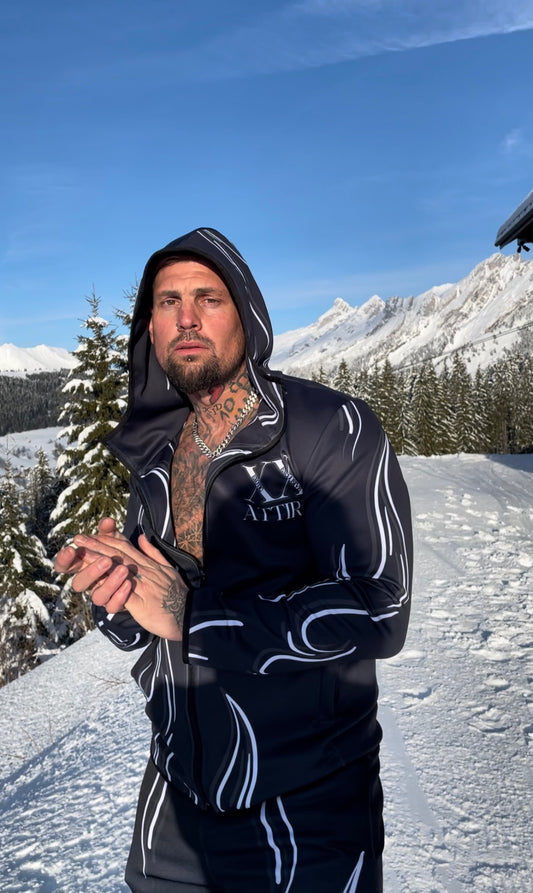 Zip Jacket with Hood & Thumb Sleeve